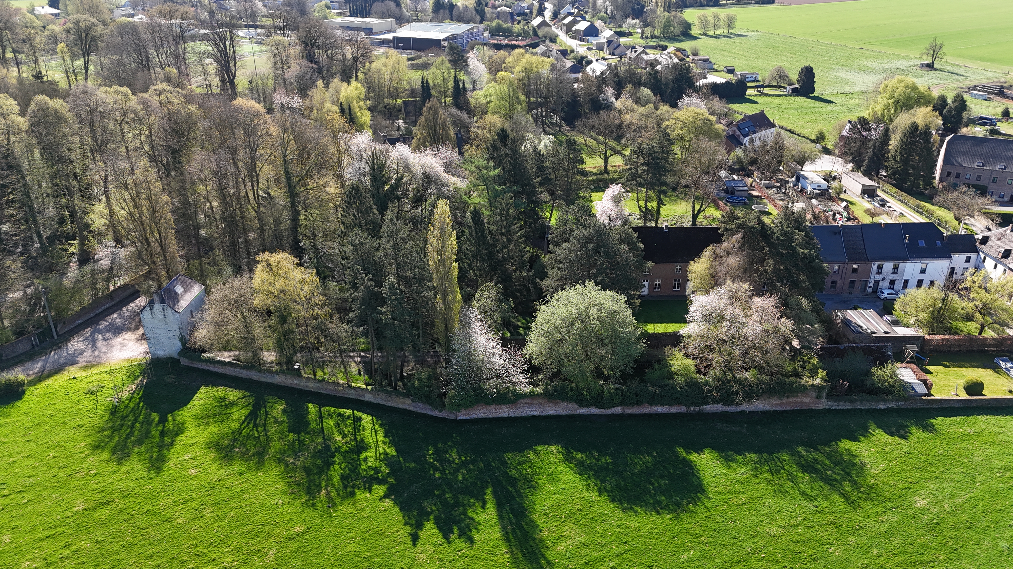 Quartier résidentiel vue aérienne